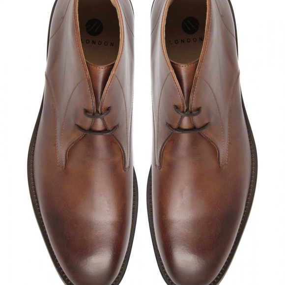 New Hudson London Calf Leather Chukka Boots US 9 - Picture 3 of 3